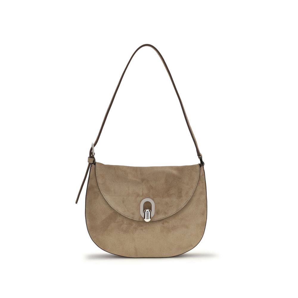 Savette Beige Calf Leather Bos Taurus Shoulder Bag | Regal Royce