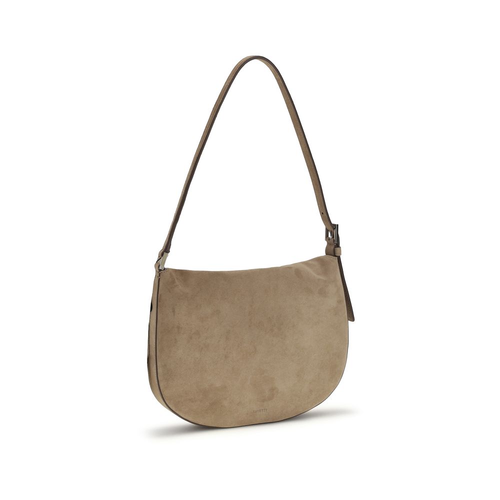 Savette Beige Calf Leather Bos Taurus Shoulder Bag | Regal Royce