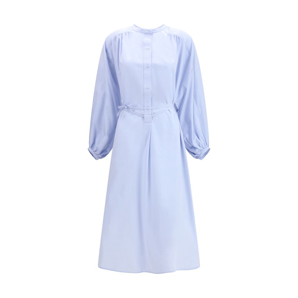 Loulou De Saison Blue Cotton Casual Dress | Regal Royce