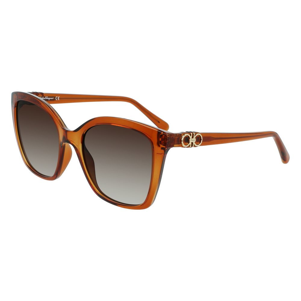 Ferragamo Brown Injected Sunglasses | Regal Royce