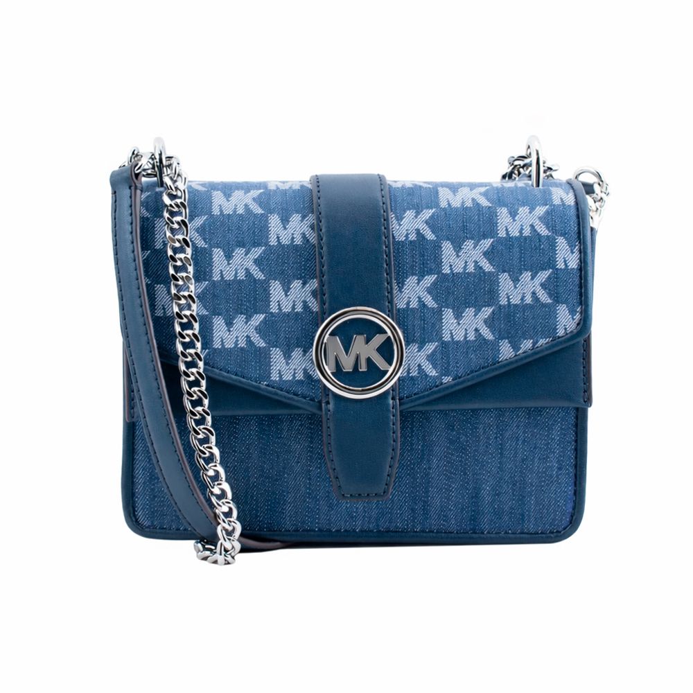 Michael Kors Blue Canvas Crossbody Bag | Regal Royce