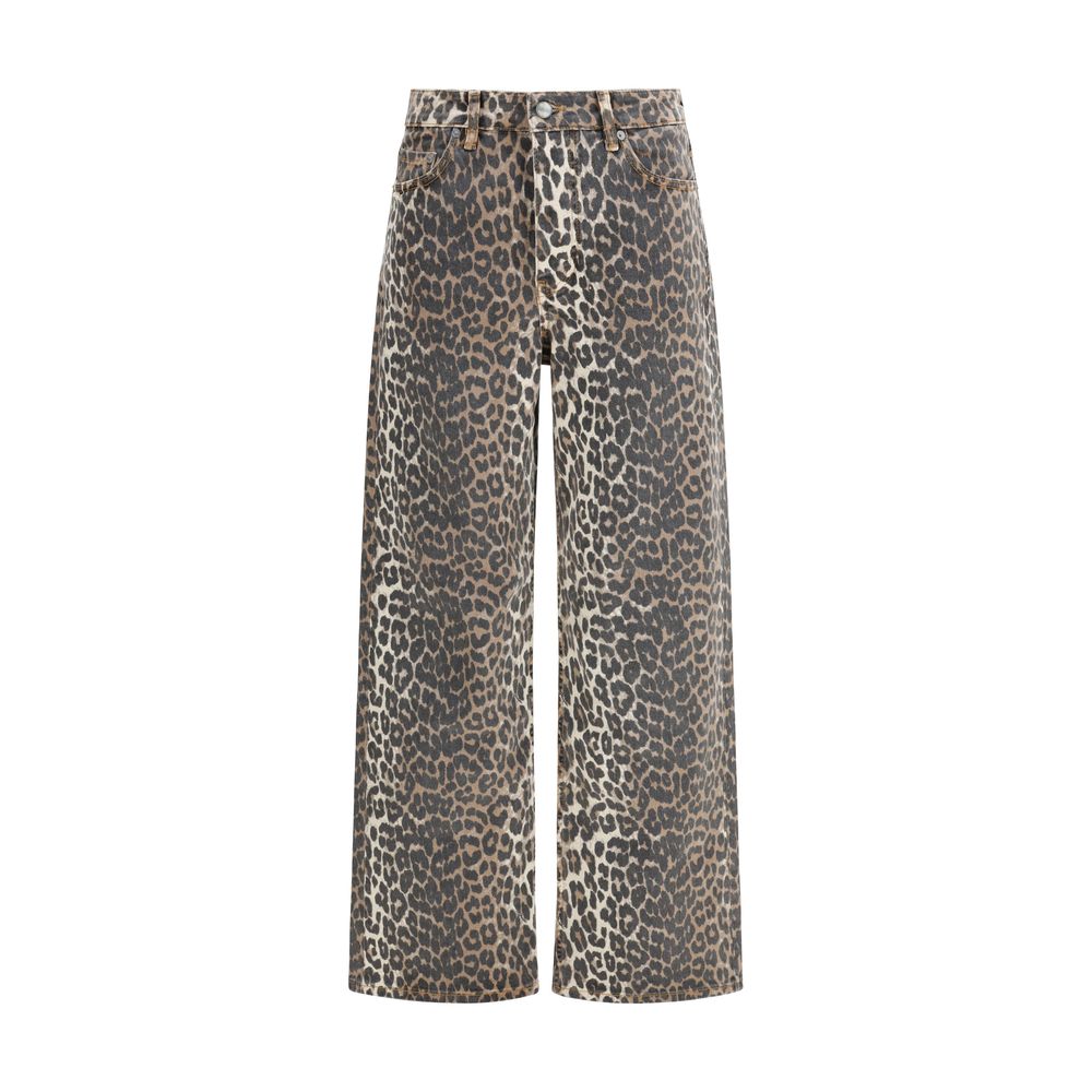 Ganni Multicolor Cotton Relaxed Fit Jeans | Regal Royce