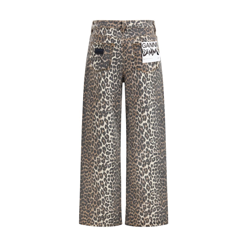 Ganni Multicolor Cotton Relaxed Fit Jeans | Regal Royce