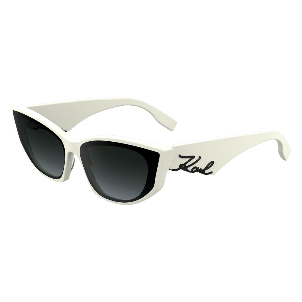 Karl Lagerfeld White Acetate Sunglasses | Regal Royce