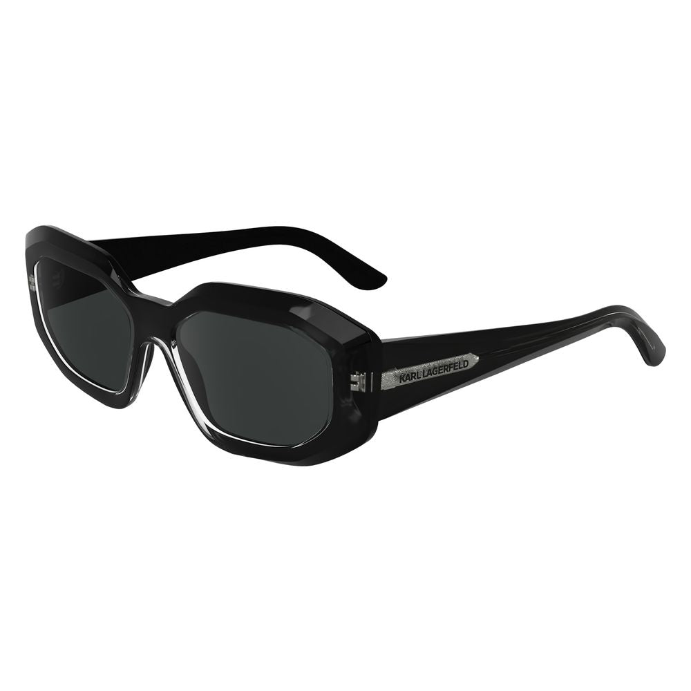 Karl Lagerfeld Black Injected Sunglasses | Regal Royce