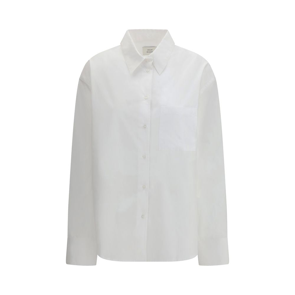 Loulou De Saison White Cotton Dress Shirt | Regal Royce