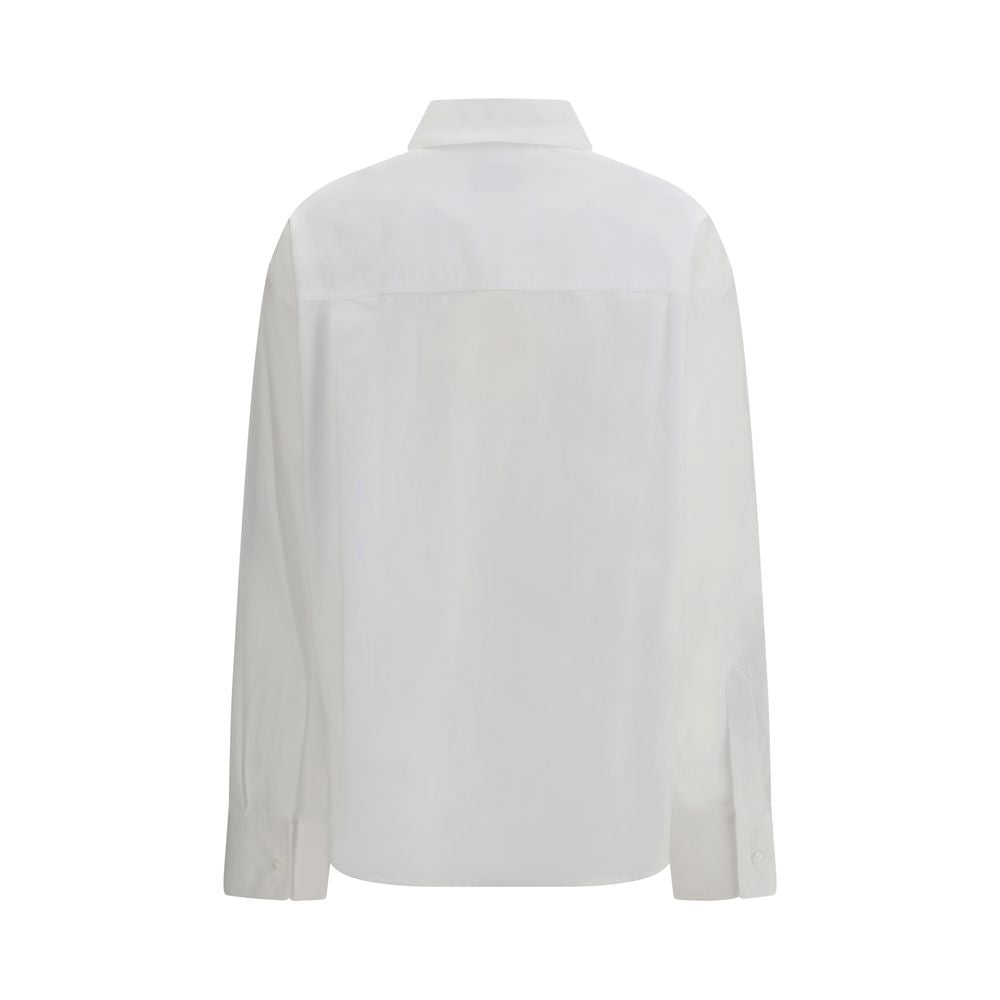 Loulou De Saison White Cotton Dress Shirt | Regal Royce