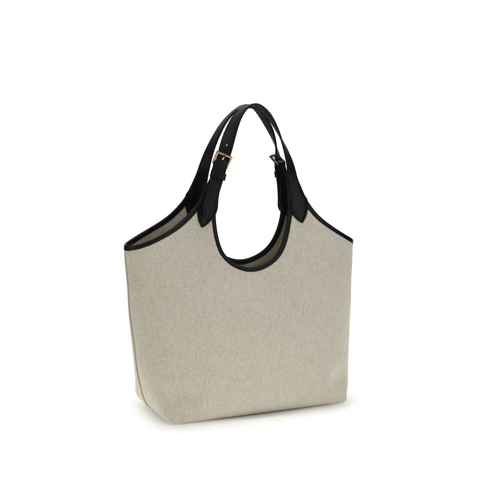 Versace Beige Cotton Shoulder Bag | Regal Royce