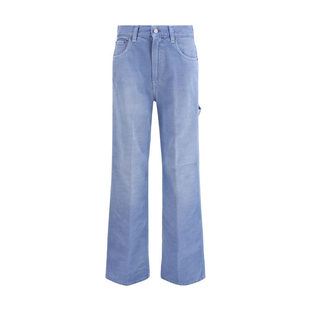 Haikure Blue Cotton Relaxed Fit Jeans | Regal Royce