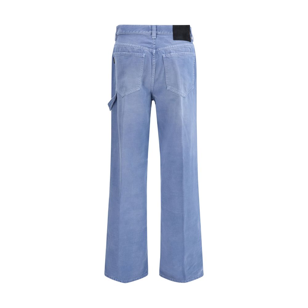 Haikure Blue Cotton Relaxed Fit Jeans | Regal Royce
