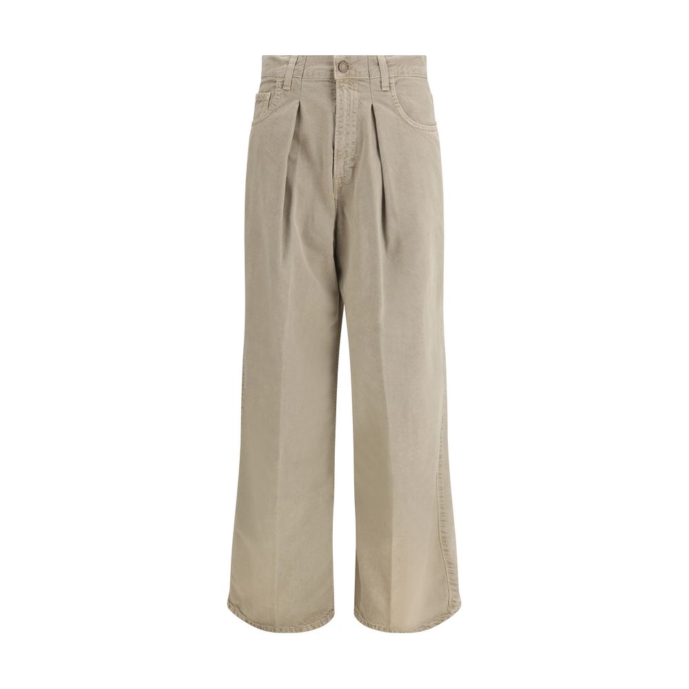 Haikure Beige Cotton Jeans Denim | Regal Royce
