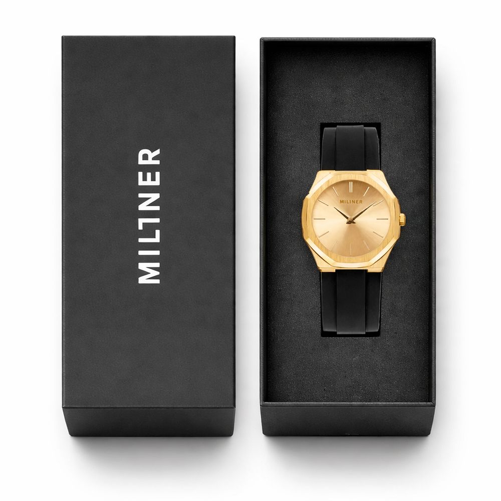 Millner Black Synthetic Sport Watch | Regal Royce