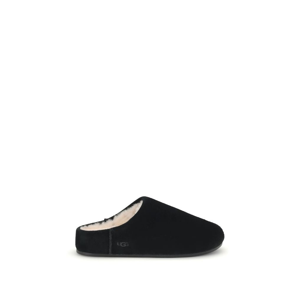 UGG Black Leather Mules | Regal Royce