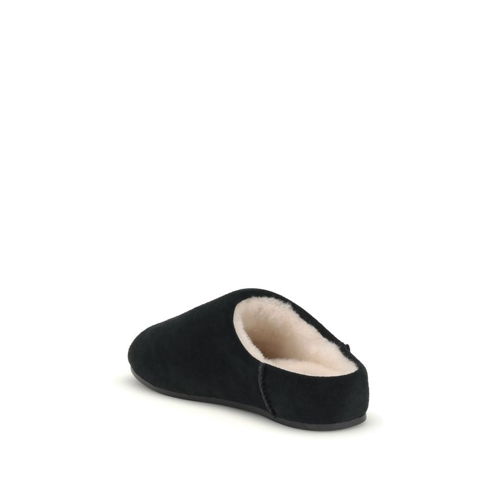 UGG Black Leather Mules | Regal Royce