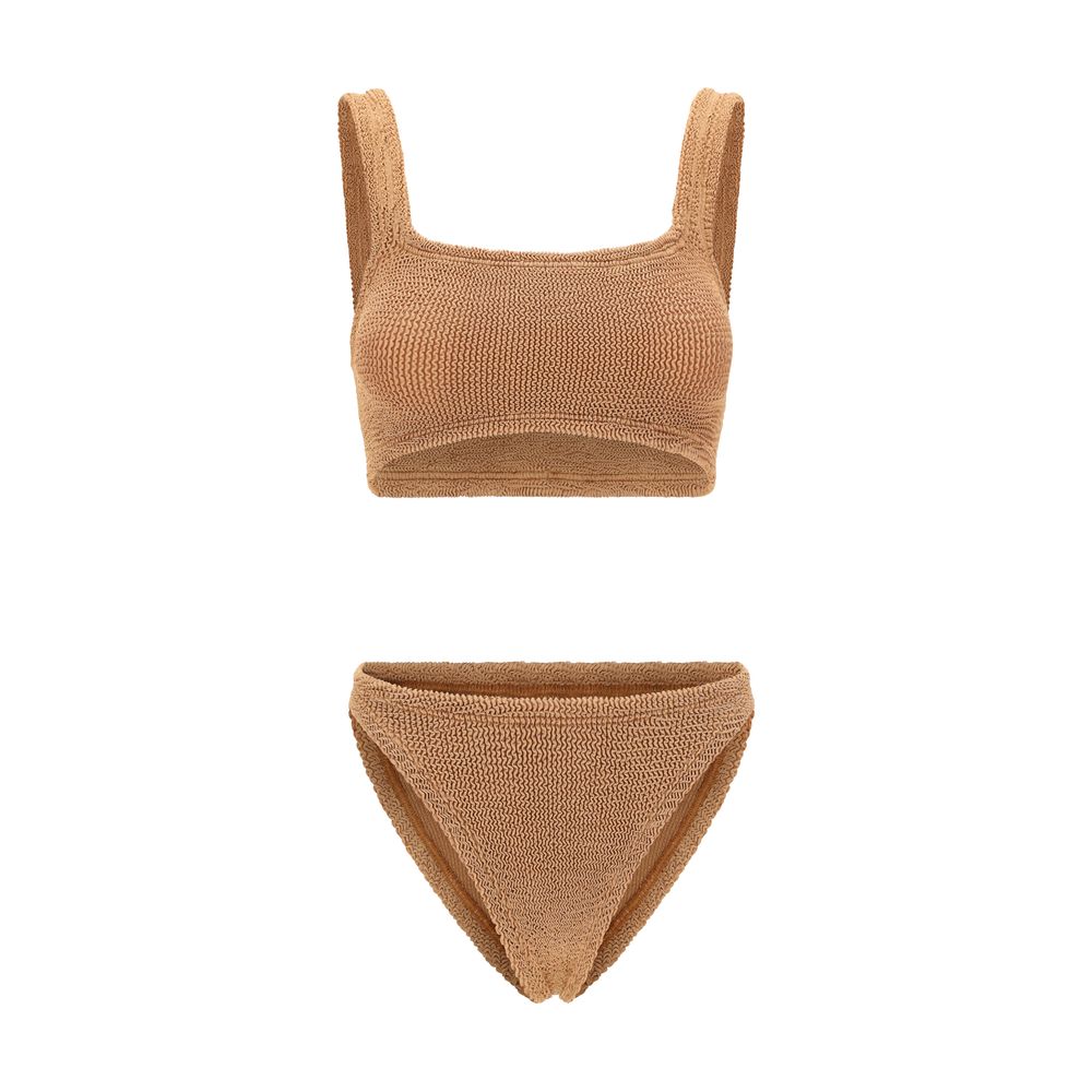 Hunza G Brown Polyamide One-Piece Swimsuit | Regal Royce
