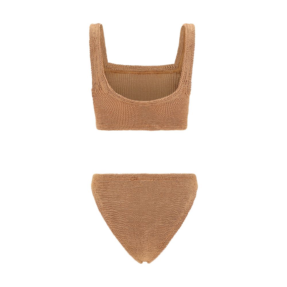 Hunza G Brown Polyamide One-Piece Swimsuit | Regal Royce