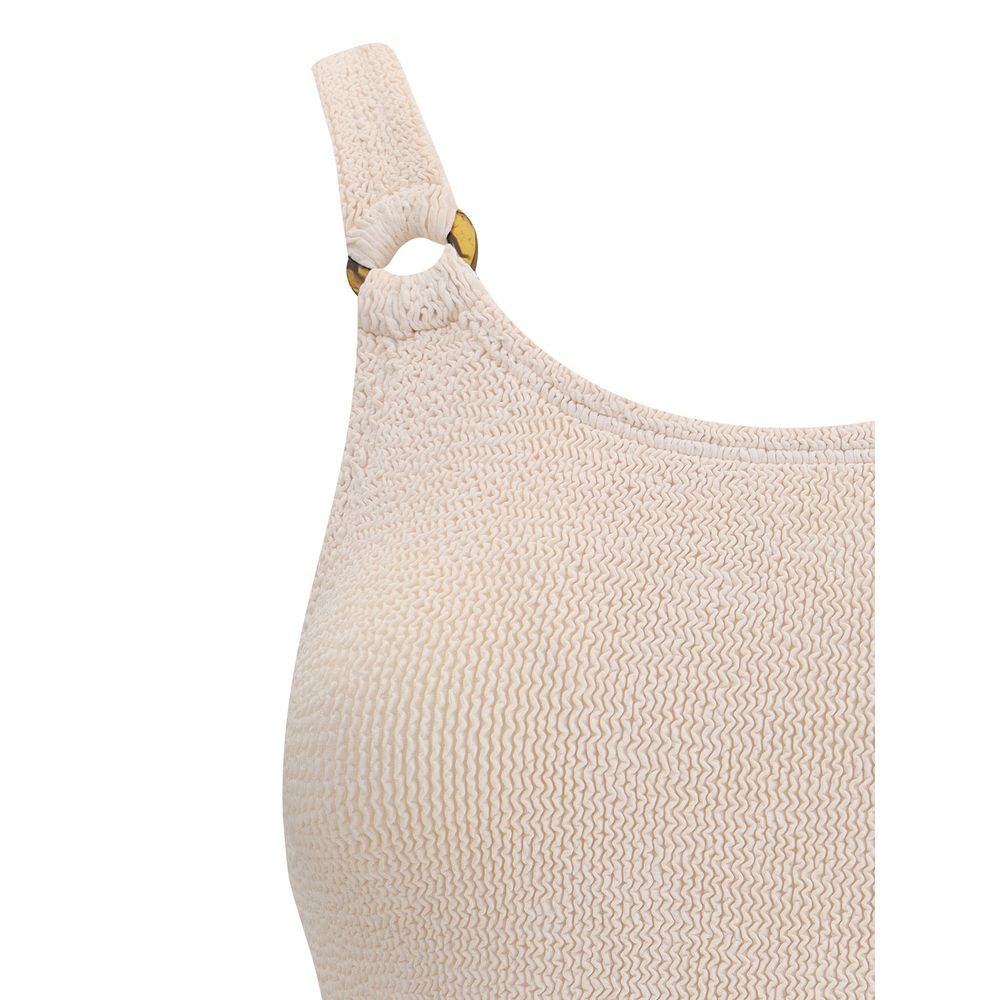 Hunza G Beige Polyamide One-Piece Swimsuit | Regal Royce