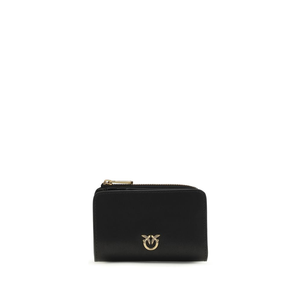 PINKO Black Calf Leather Bos Taurus Wallet | Regal Royce