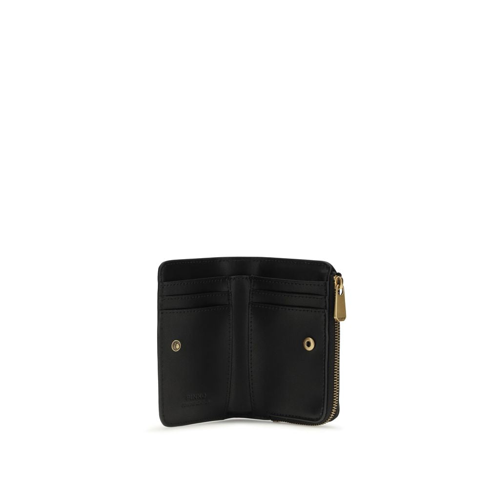 PINKO Black Calf Leather Bos Taurus Wallet | Regal Royce