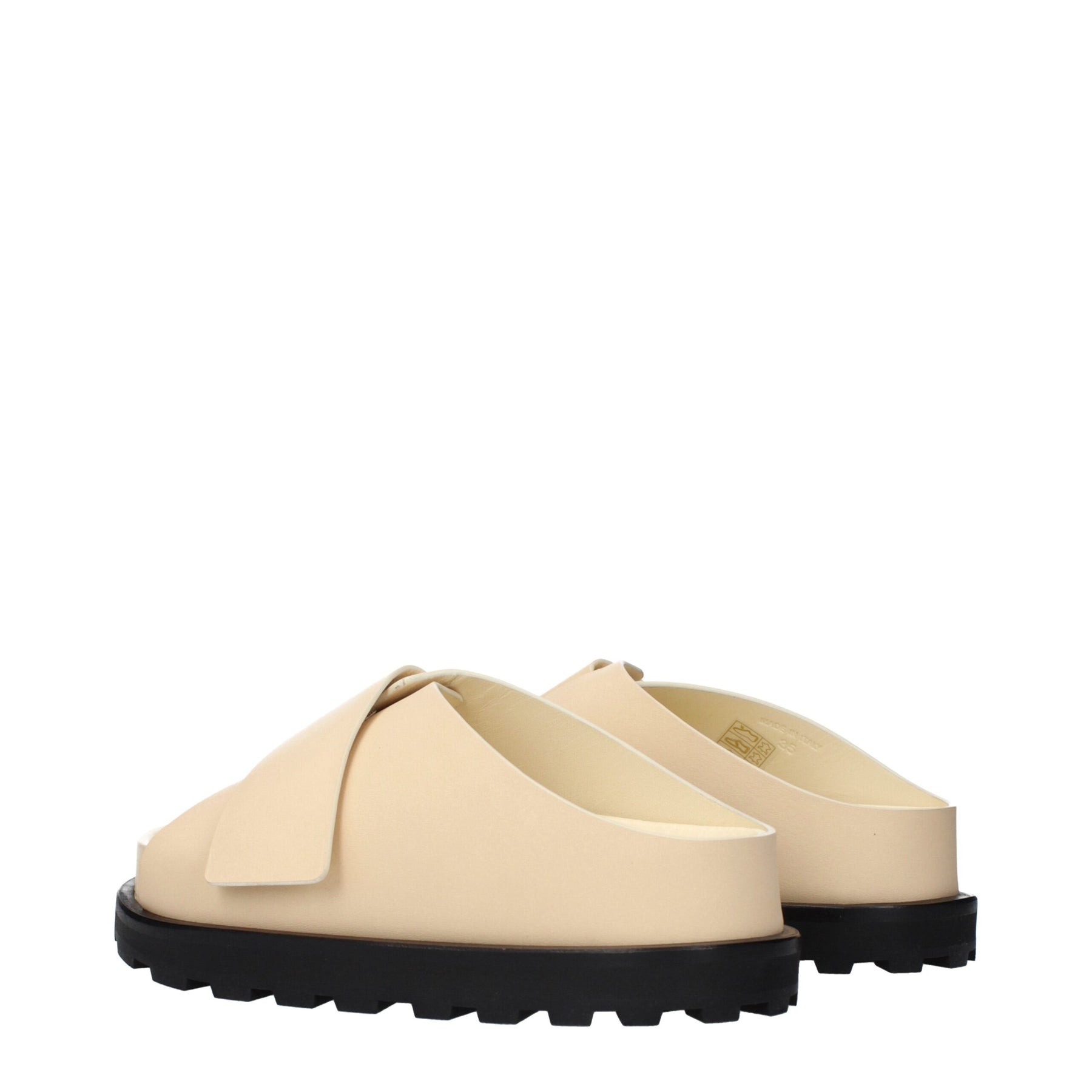 Jil Sander Beige Leather Sandals | Regal Royce