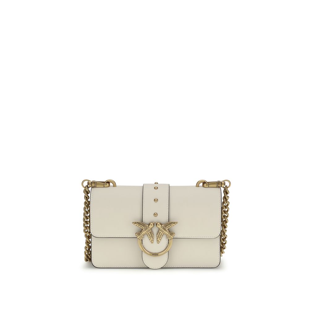 PINKO Beige Calf Leather Bos Taurus Shoulder Bag | Regal Royce