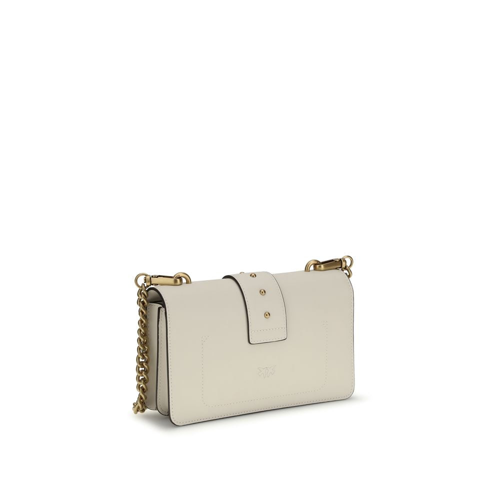 PINKO Beige Calf Leather Bos Taurus Shoulder Bag | Regal Royce