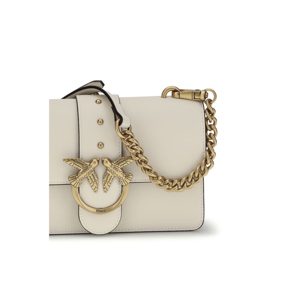 PINKO Beige Calf Leather Bos Taurus Shoulder Bag | Regal Royce