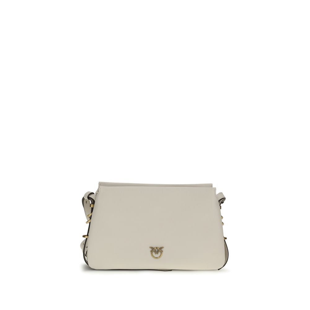 PINKO White Calf Leather Bos Taurus Shoulder Bag | Regal Royce