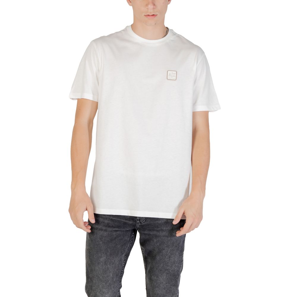 Armani Exchange White Cotton T-Shirt | Regal Royce