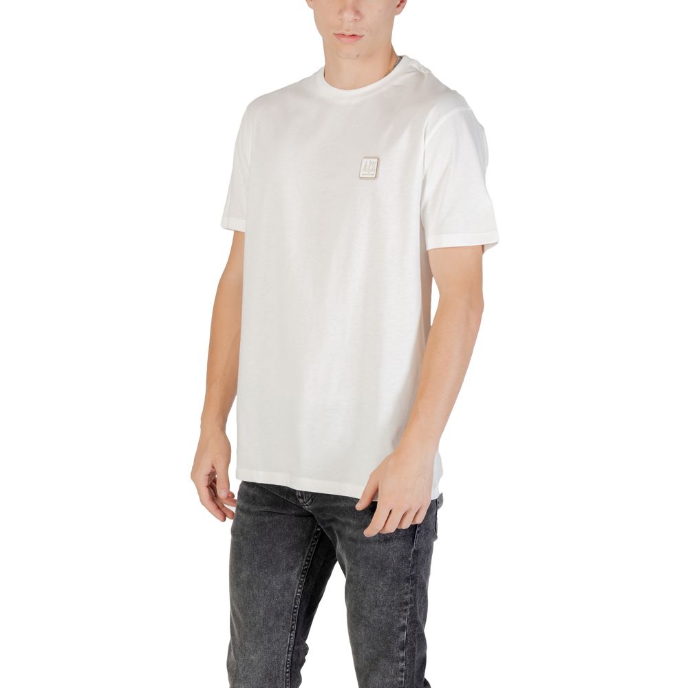 Armani Exchange White Cotton T-Shirt | Regal Royce