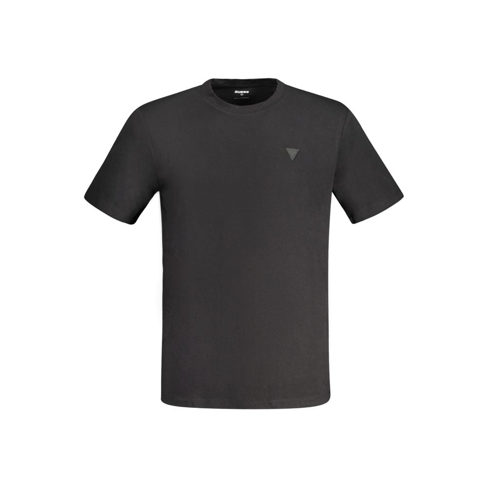 Guess Jeans Black Cotton Men's T-Shirt | Regal Royce