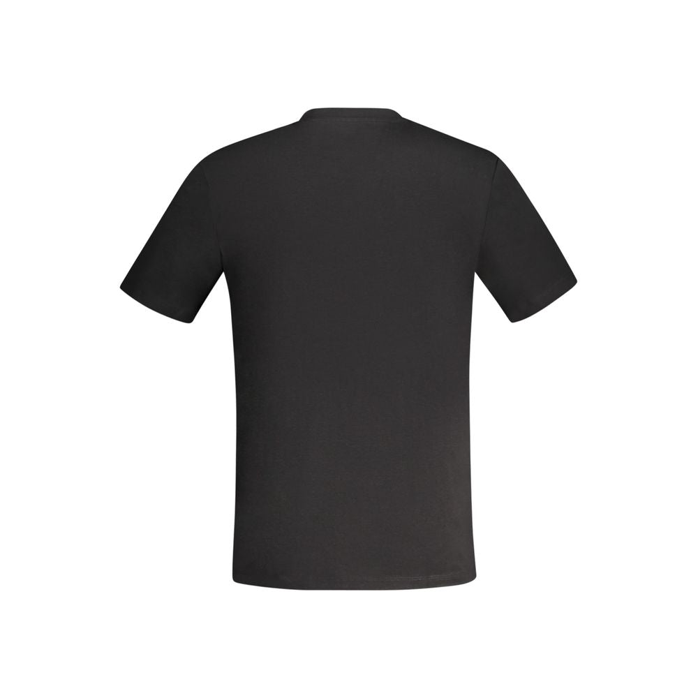 Guess Jeans Black Cotton Men's T-Shirt | Regal Royce