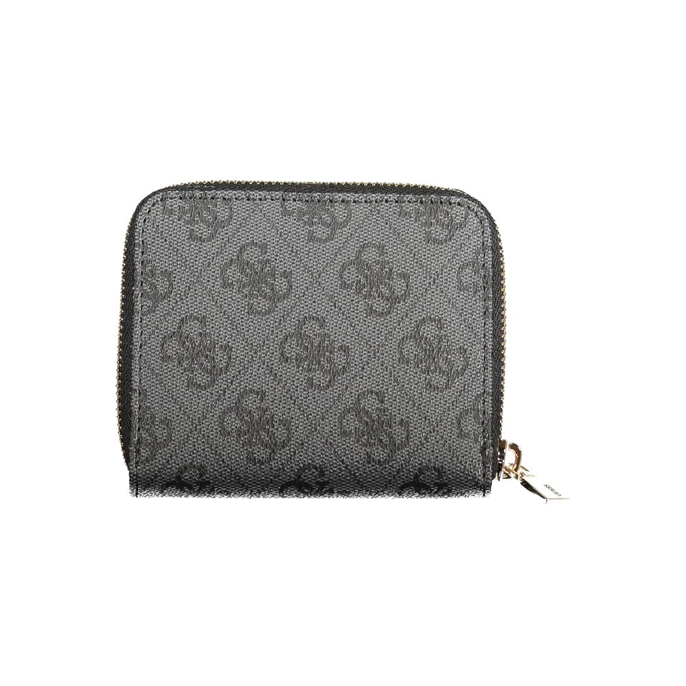 Guess Jeans Black Polyethylene Women Wallet | Regal Royce