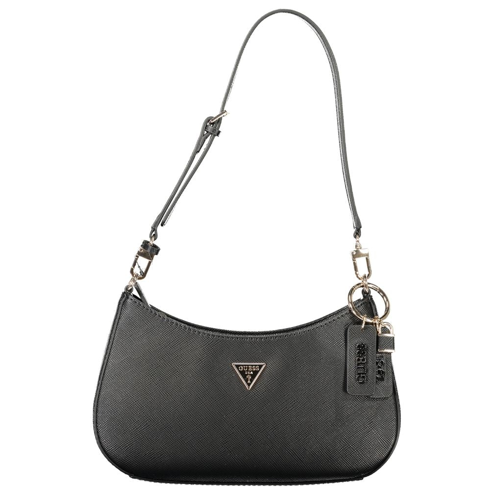 Guess Jeans Black Polyethylene Women Handbag | Regal Royce