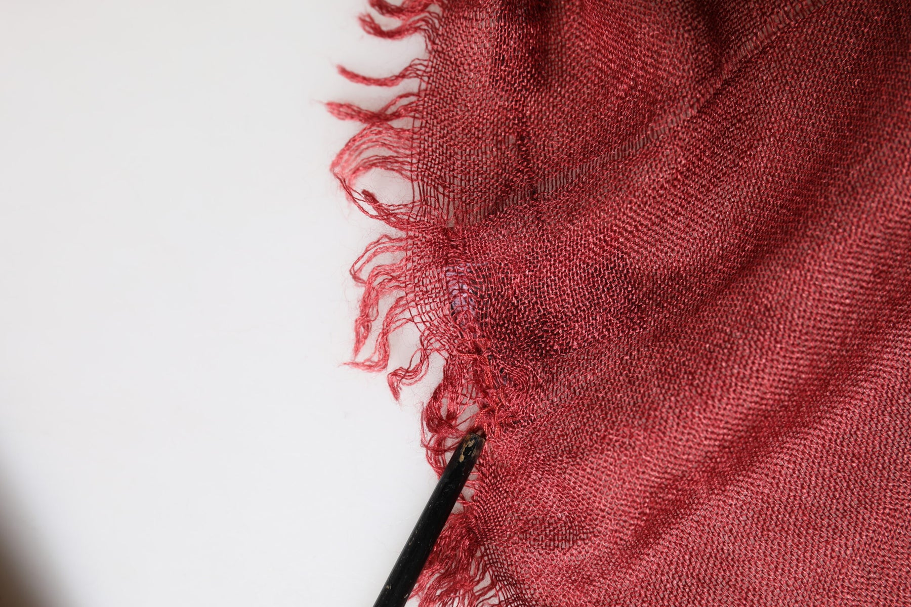 Dolce & Gabbana Red Cashmere Silk Fringe Wrap Foulard 200cm X 70cm Scarf | Regal Royce
