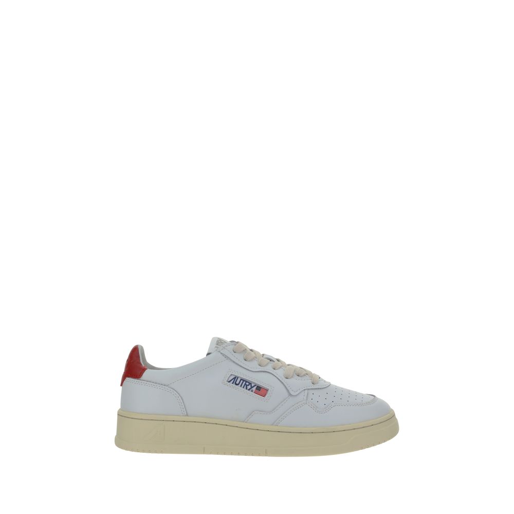 Autry White Calf Leather Bos Taurus Low Top Sneakers | Regal Royce
