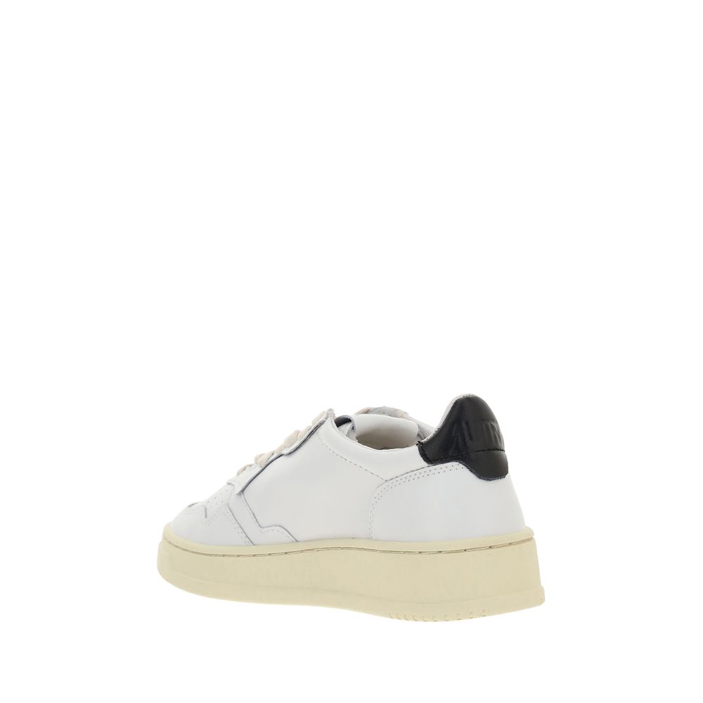 Autry White Calf Leather Bos Taurus Low Top Sneakers | Regal Royce