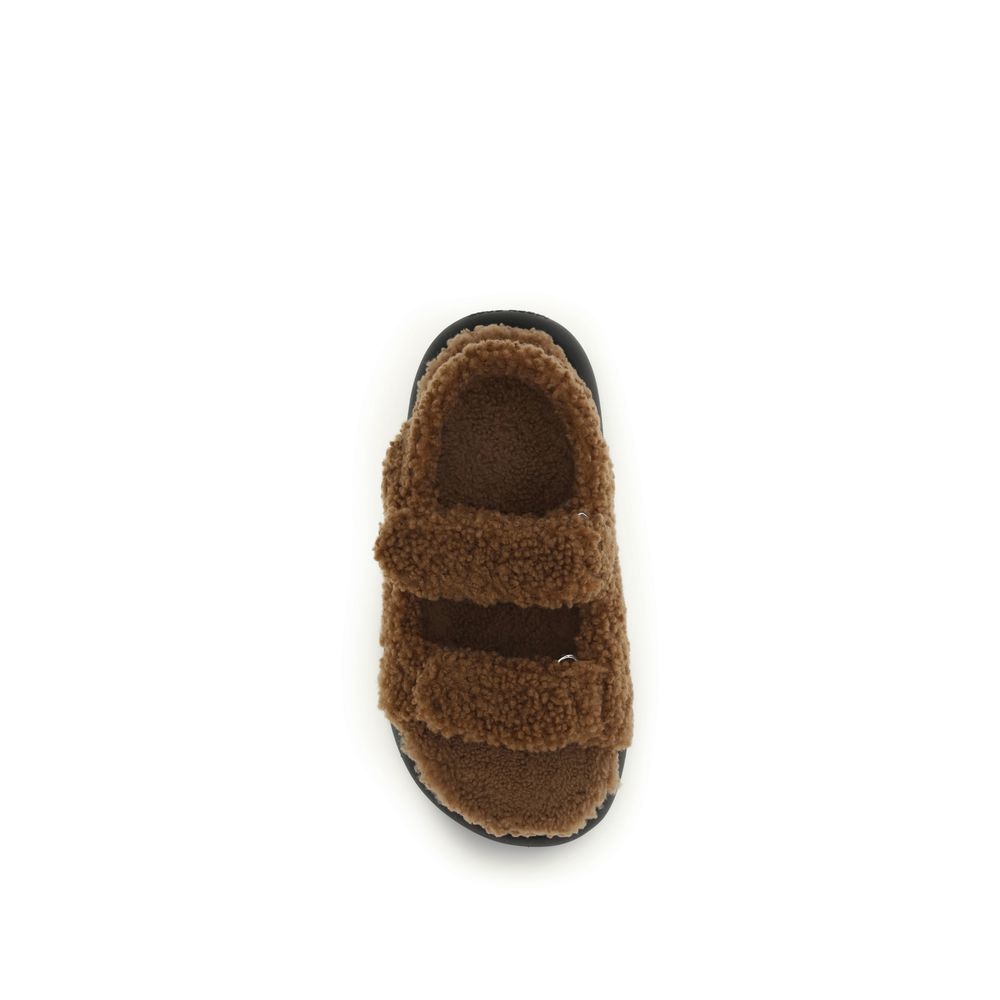 Moon Boot Brown Polyamide Slippers | Regal Royce