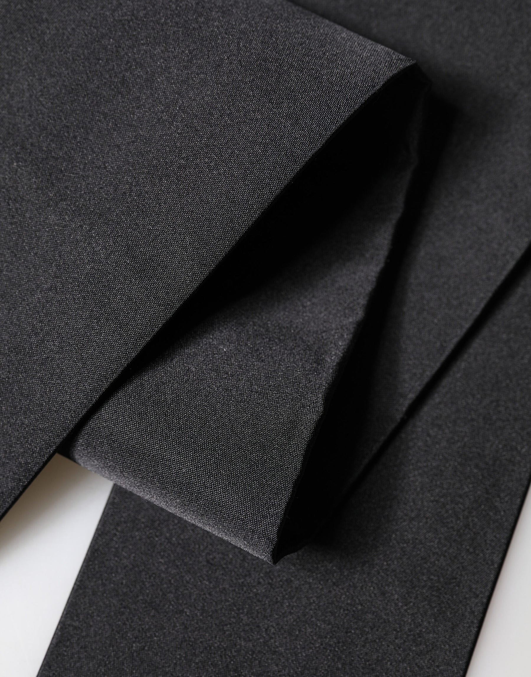 Dolce & Gabbana Black Silk Fringe Neck Wrap Foulard 160.5cm x 8cm  Scarf | Regal Royce