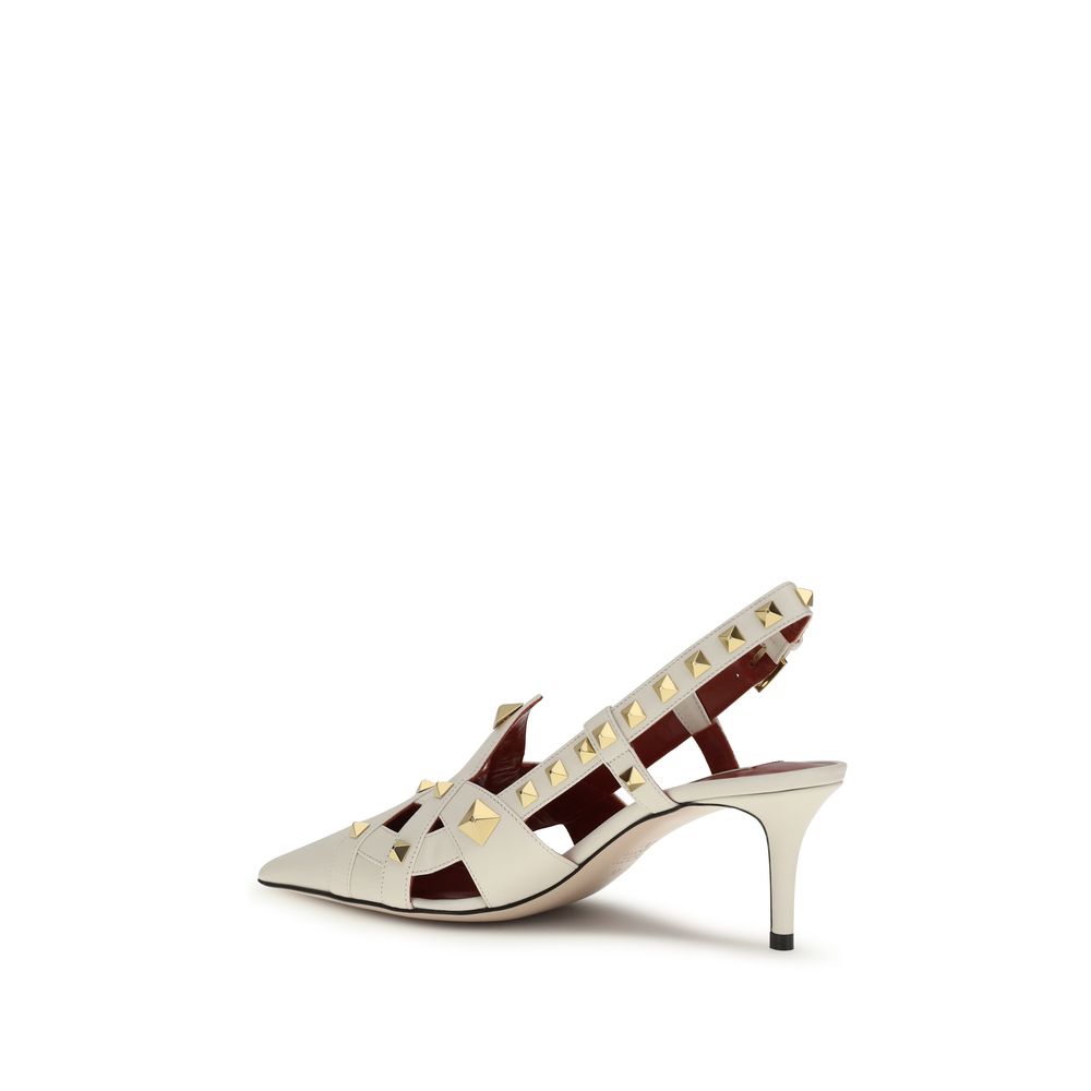 Valentino Garavani Beige Goatskin High Heel Pumps | Regal Royce