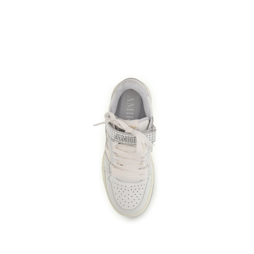 Amiri White Calf Leather Bos Taurus Athletic Sneakers | Regal Royce