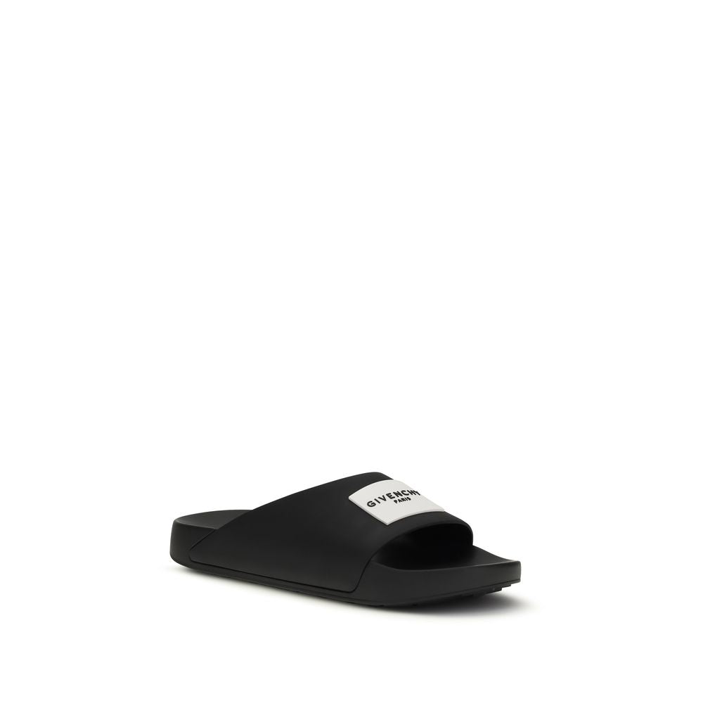Givenchy Black Rubber Sandals | Regal Royce