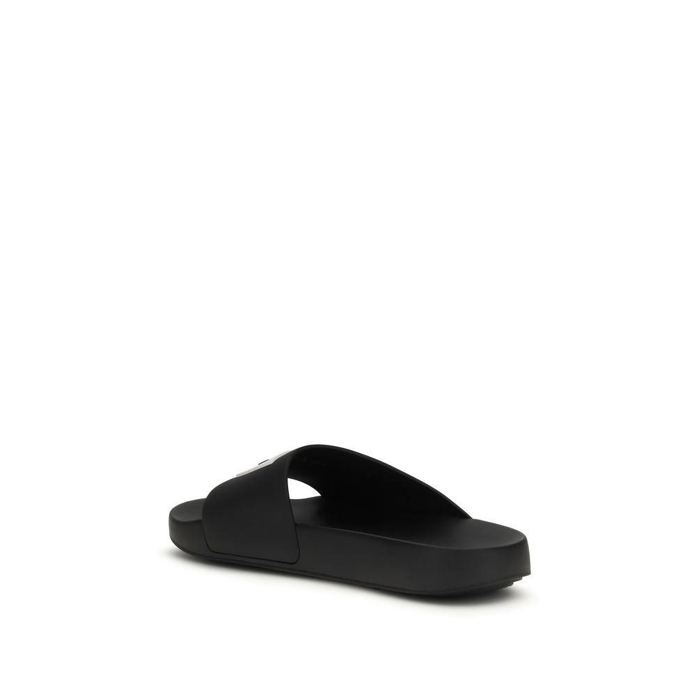 Givenchy Black Rubber Sandals | Regal Royce