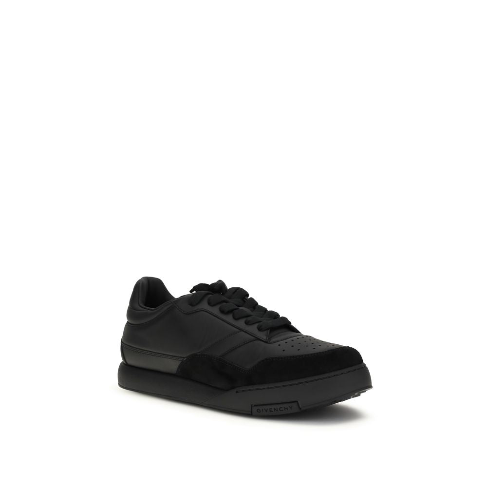 Givenchy Black Calf Leather Bos Taurus Low Top Sneakers | Regal Royce