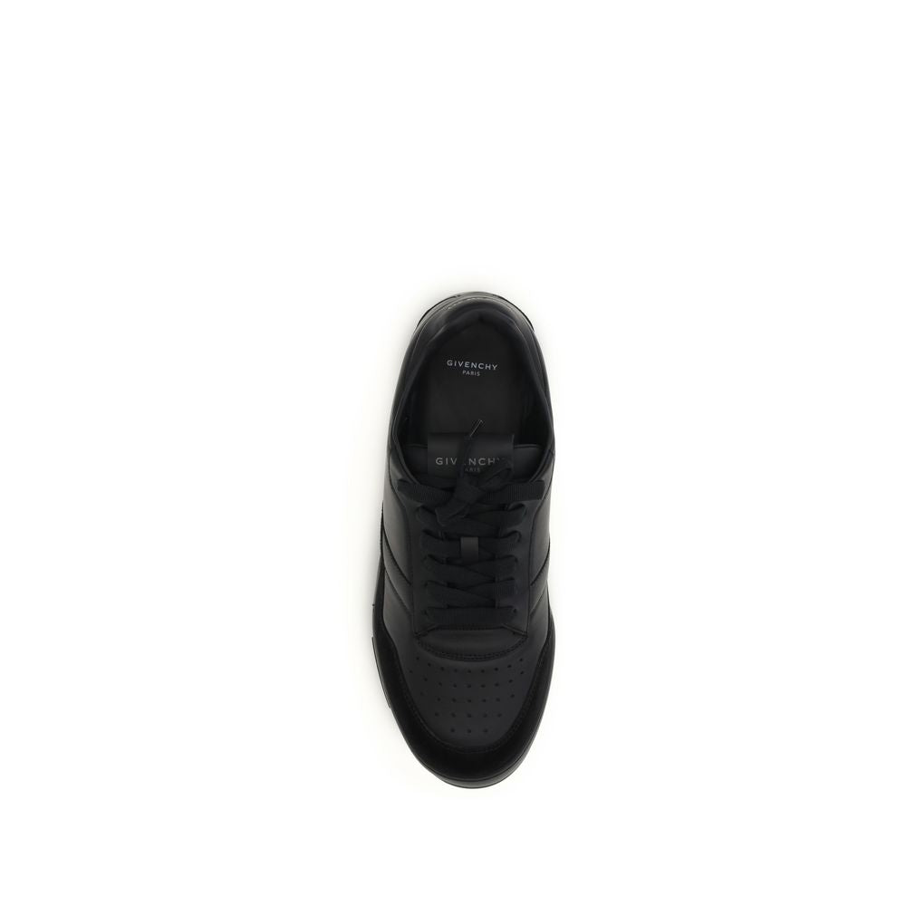 Givenchy Black Calf Leather Bos Taurus Low Top Sneakers | Regal Royce