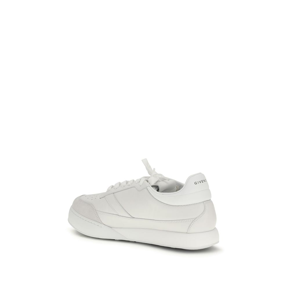 Givenchy White Calf Leather Bos Taurus Low Top Sneakers | Regal Royce