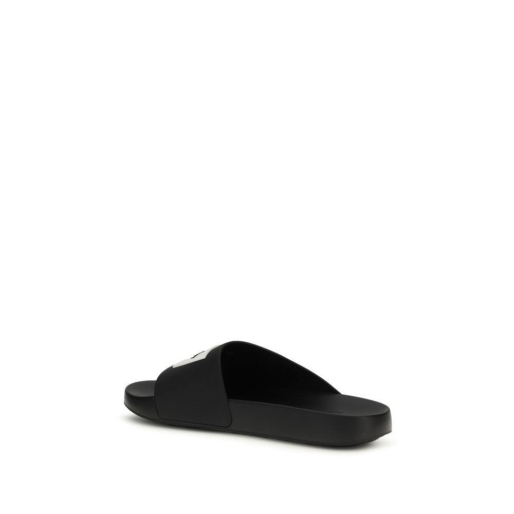 Givenchy Black Rubber Slippers | Regal Royce