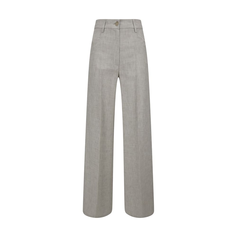 Forte_Forte Gray Viscose Casual Pants | Regal Royce