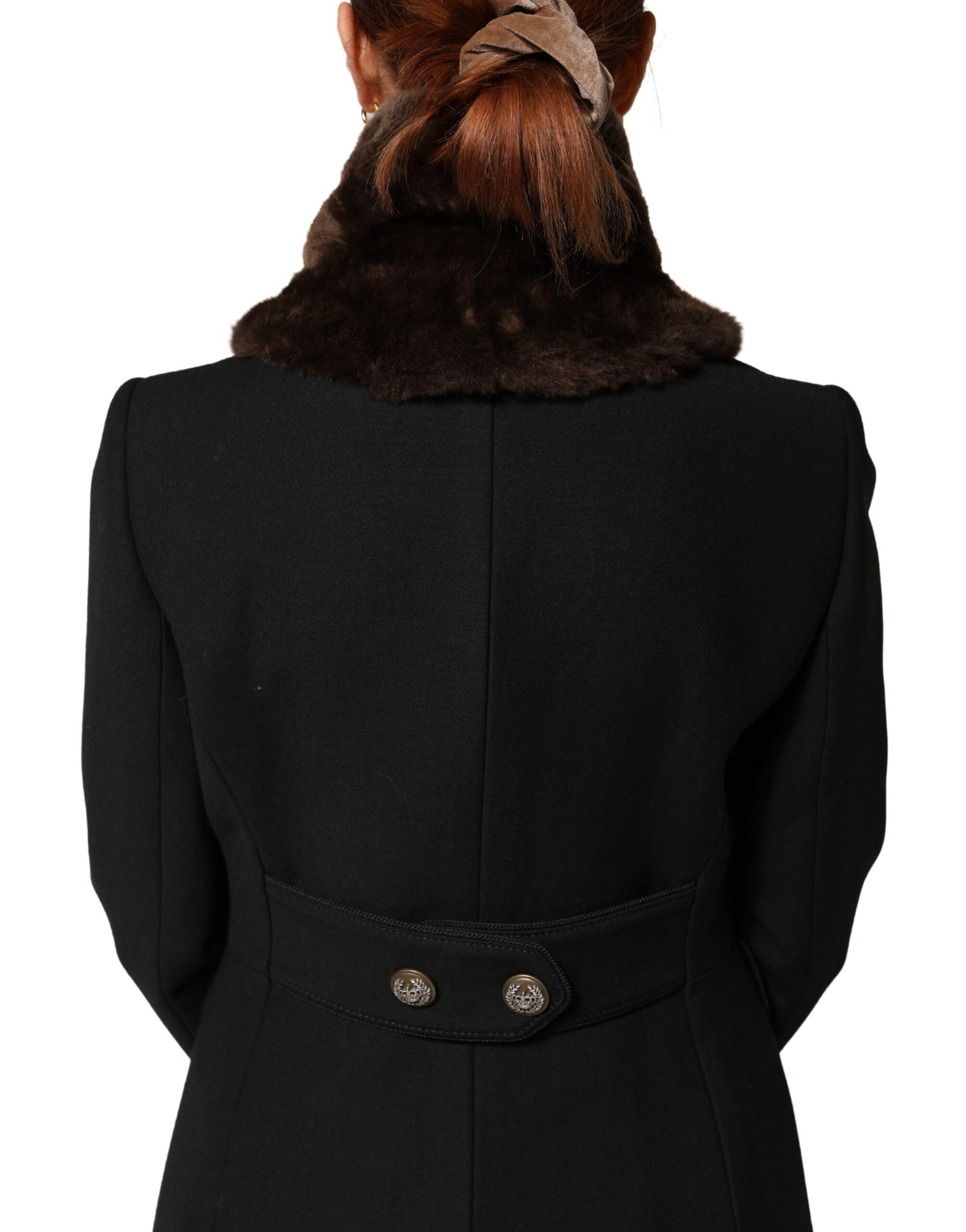 Dolce & Gabbana Brown Fur Shoulder Collar Neck Wrap 60cm x 14cm Scarf | Regal Royce