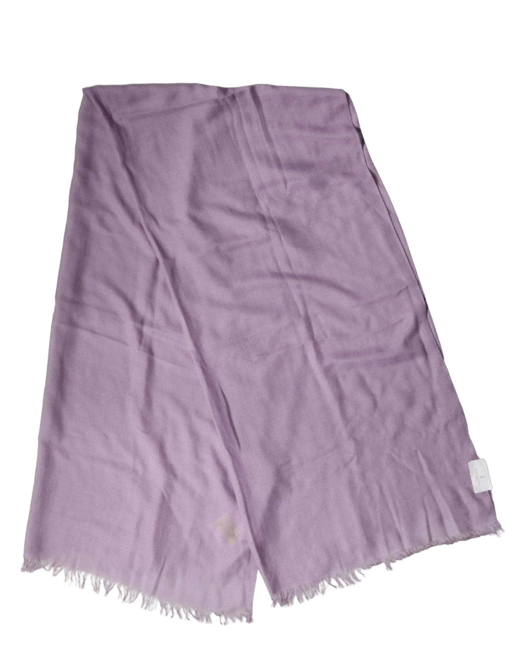 Brunello Cucinelli Purple Cashmere Silk Fringe Wrap 200cm x 95cm Scarf | Regal Royce